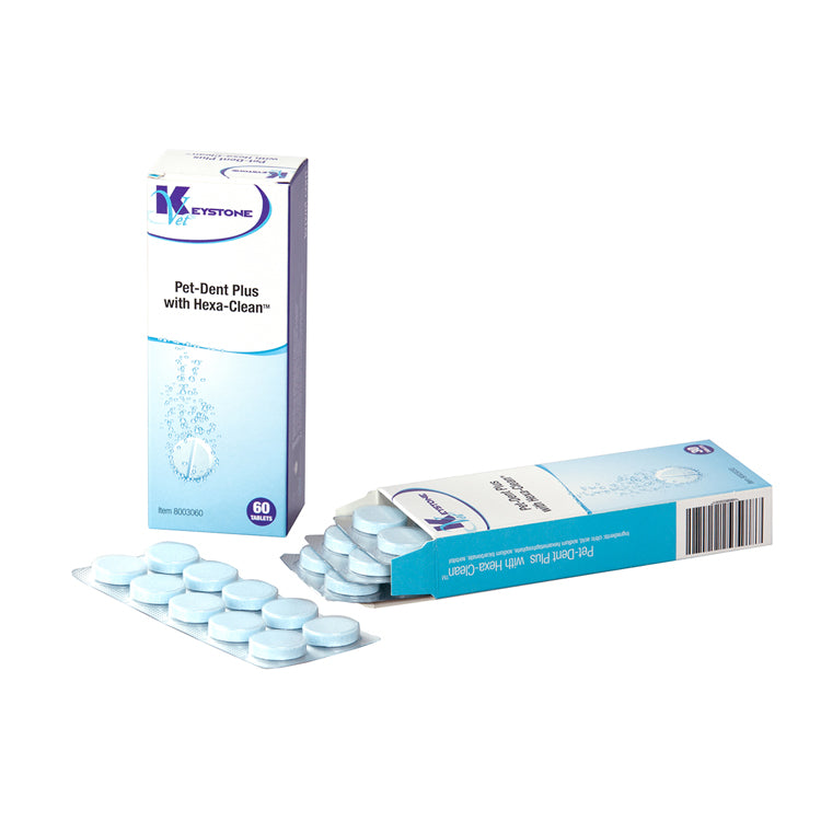 PET-DENT PLUS WITH HEXA-CLEAN ORAL MAINTENANCE TABLETS