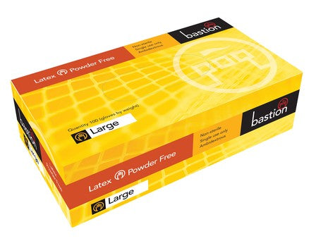Gloves, Latex, Powder Free, Carton(10 Boxes,100/box)